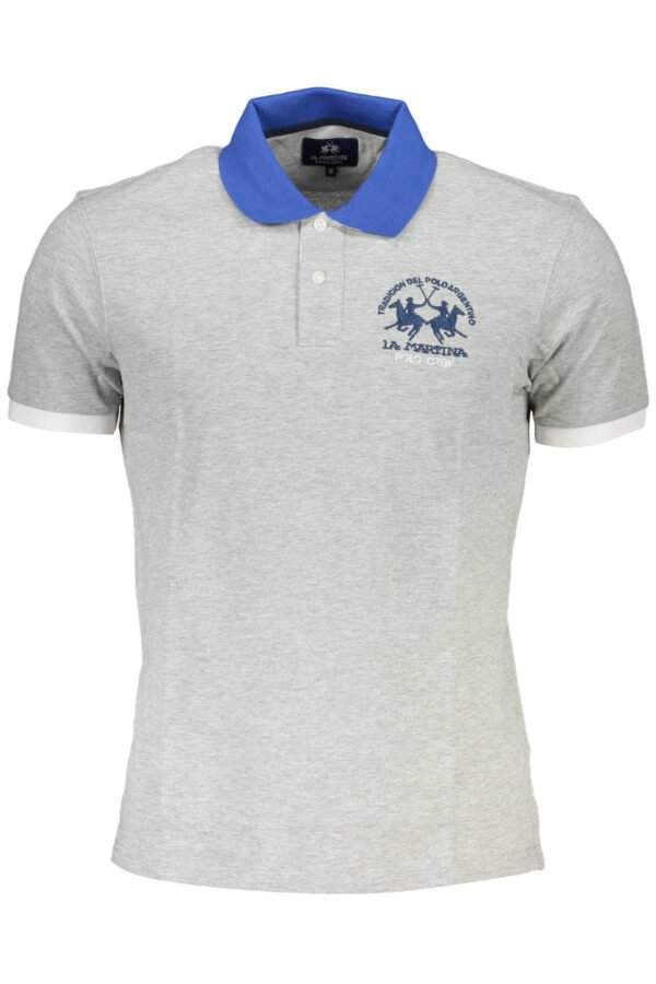 LA MARTINA POLO SHORT SLEEVE MAN GRAY