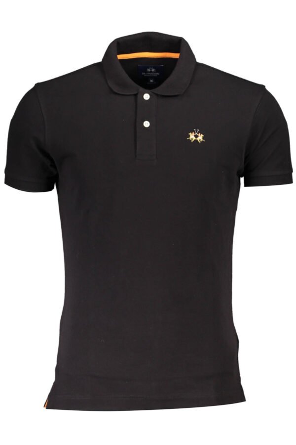 LA MARTINA POLO SHORT SLEEVE MAN BLACK