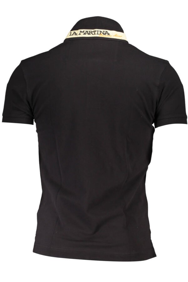 LA MARTINA POLO SHORT SLEEVE MAN BLACK - Image 3