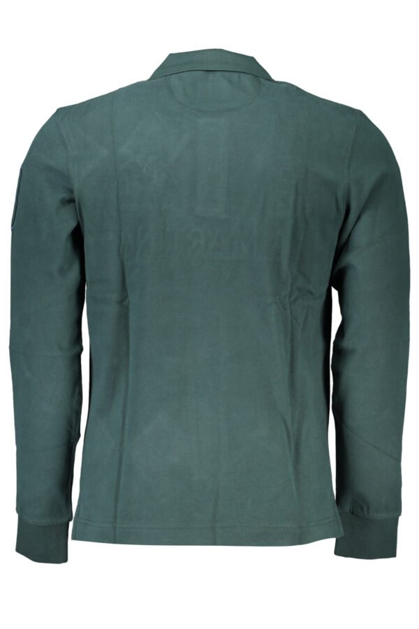 LA MARTINA GREEN MEN'S LONG SLEEVE POLO SHIRT - Image 2