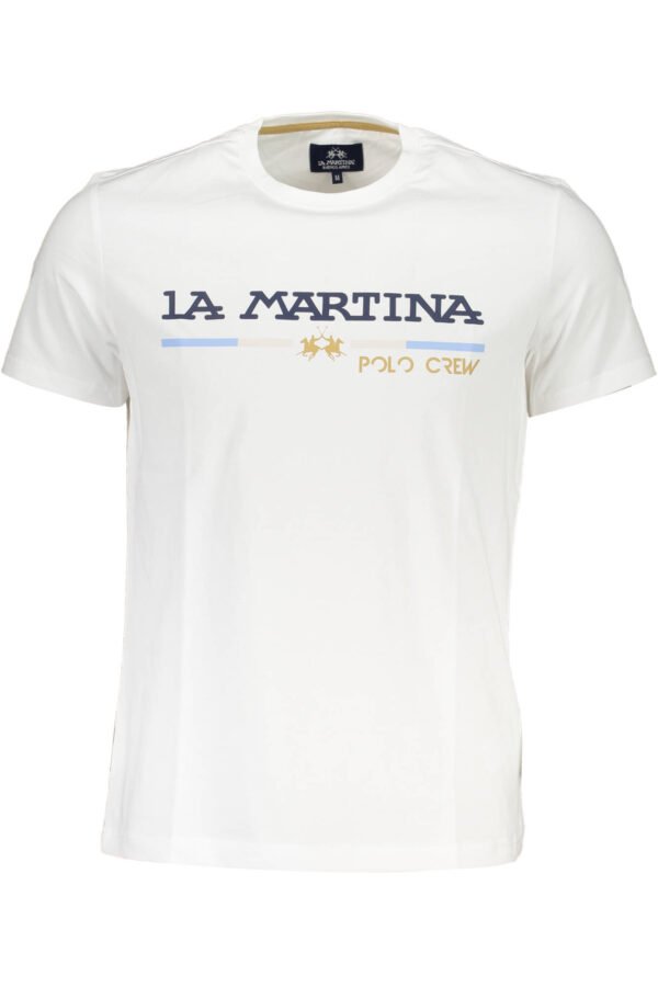 LA MARTINA WHITE MAN SHORT SLEEVE T-SHIRT