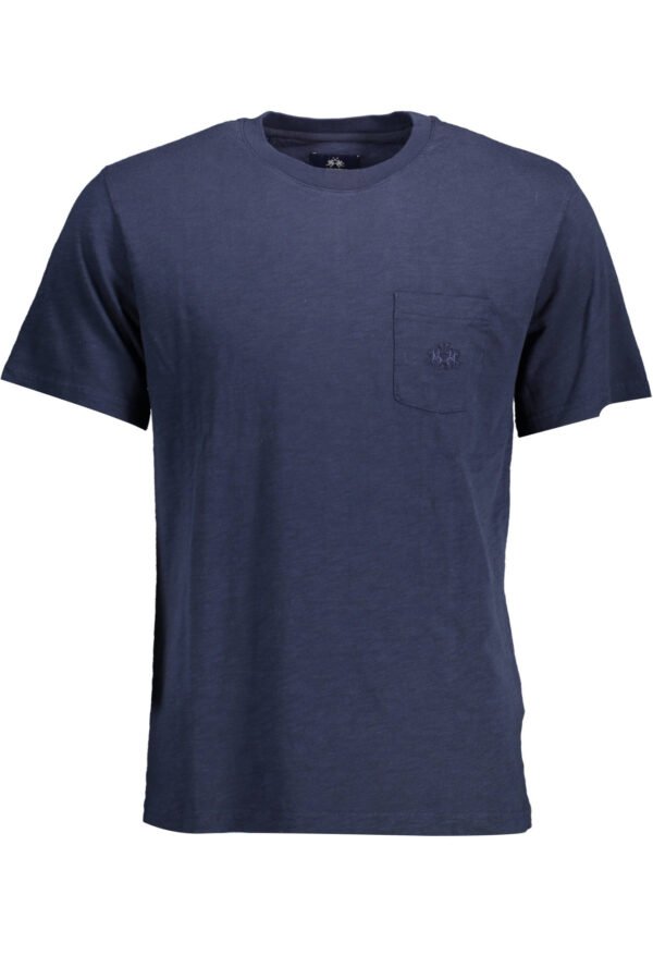 LA MARTINA MEN'S SHORT SLEEVE T-SHIRT BLUE