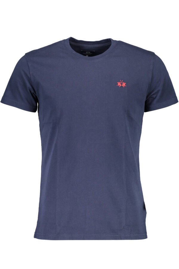 LA MARTINA MEN'S BLUE SHORT SLEEVE T-SHIRT