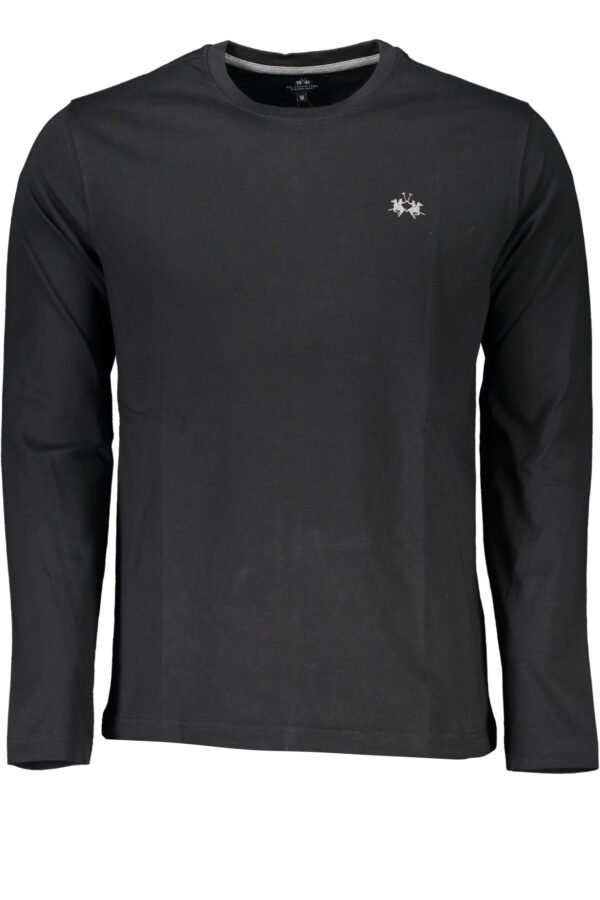 LA MARTINA MEN'S LONG SLEEVE T-SHIRT BLACK