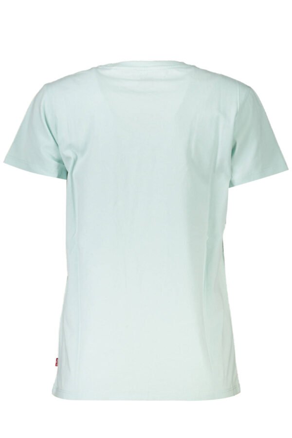 LEVI'S LIGHT BLUE WOMEN'S SHORT SLEEVE T-SHIRT - Image 2
