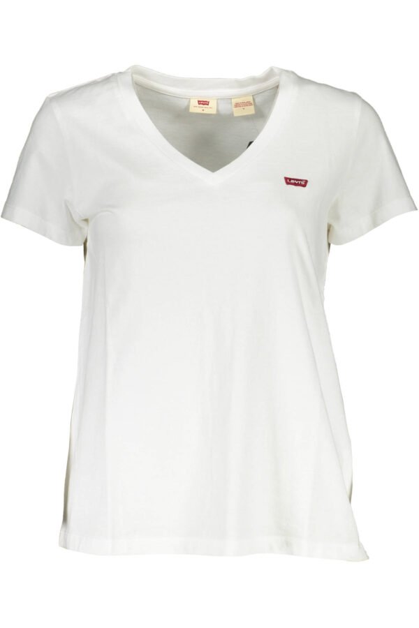 LEVI'S WHITE WOMAN SHORT SLEEVE T-SHIRT