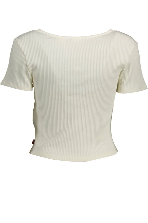 LEVI'S WHITE WOMAN SHORT SLEEVE T-SHIRT - Image 2