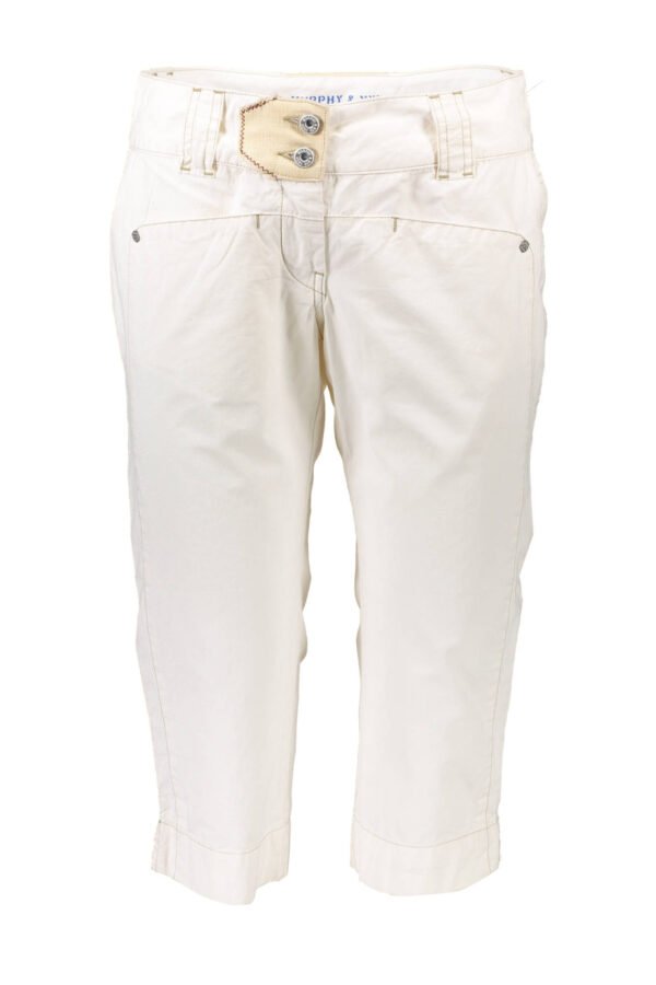 MURPHY & NYE WOMEN'S WHITE BERMUDA TROUSERS