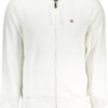 NAPAPIJRI MEN'S WHITE ZIP SWEATSHIRT