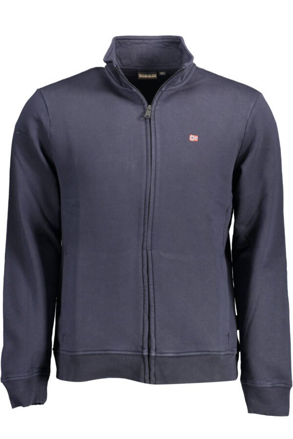NAPAPIJRI MEN'S BLUE SWEATSHIRT WITH ZIP