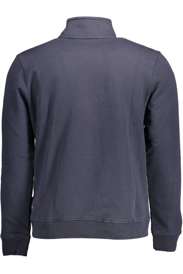 NAPAPIJRI MEN'S BLUE SWEATSHIRT WITH ZIP - Image 2