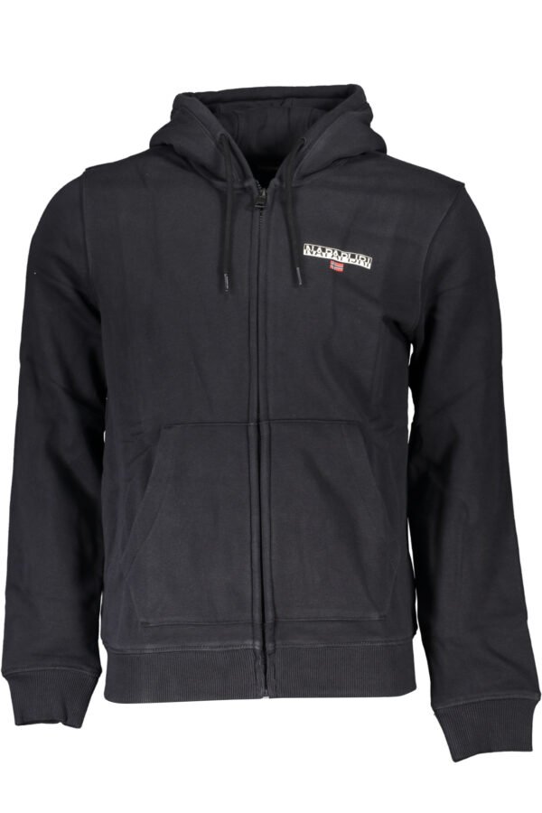 NAPAPIJRI MEN'S BLACK ZIP SWEATSHIRT