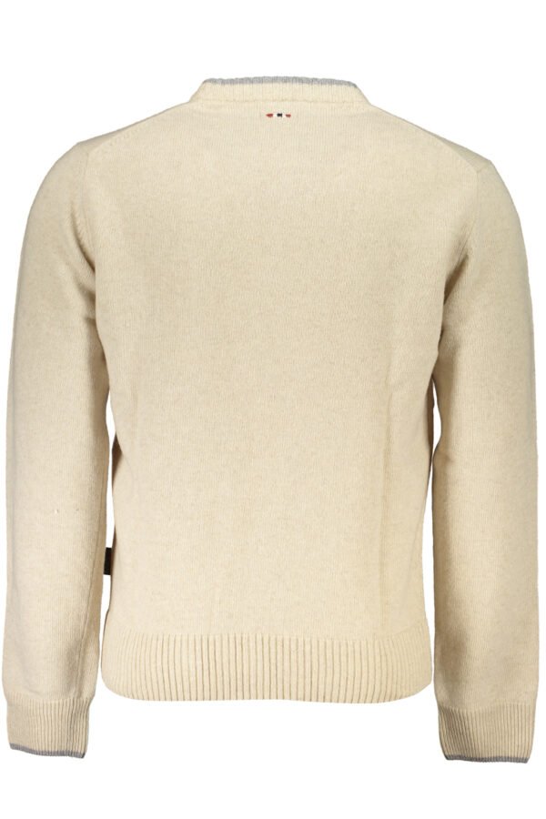 NAPAPIJRI MEN'S BEIGE SWEATER - Image 2