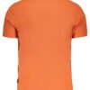 NAPAPIJRI MEN'S ORANGE SHORT SLEEVED POLO SHIRT - Image 2