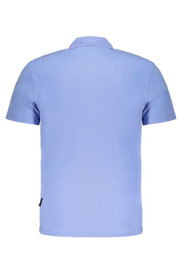 NAPAPIJRI MEN'S BLUE SHORT SLEEVED POLO SHIRT - Image 2