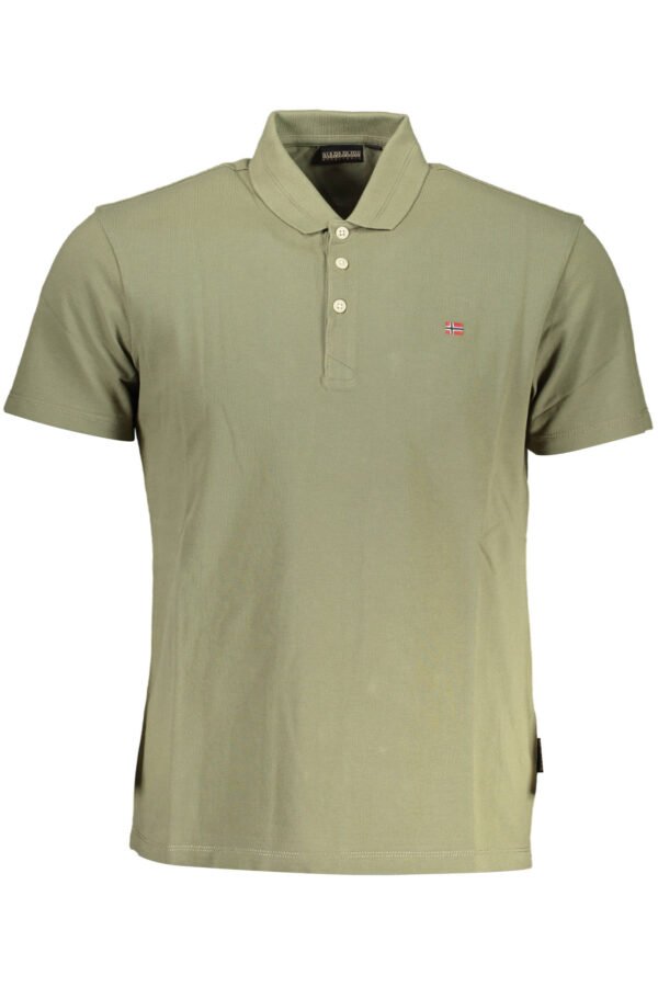 NAPAPIJRI POLO SHORT SLEEVE MAN GREEN