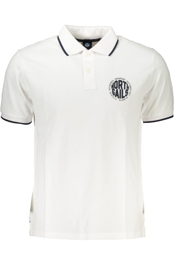 NORTH SAILS MEN'S WHITE SHORT SLEEVED POLO SHIRT