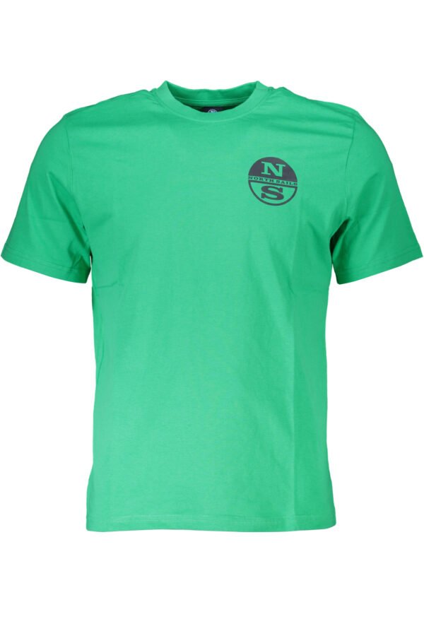 NORTH SAILS GREEN MEN'S SHORT SLEEVED T-SHIRT