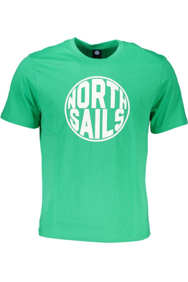 NORTH SAILS GREEN MEN'S SHORT SLEEVED T-SHIRT