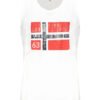 NORWAY 1963 WHITE MEN'S TANK TOP