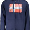 NORWAY 1963 MEN'S BLUE ZIP-UP SWEATSHIRT