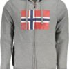 NORWAY 1963 MEN'S GRAY ZIP SWEATSHIRT