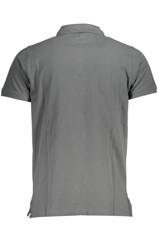 NORWAY 1963 GRAY MEN'S SHORT SLEEVED POLO SHIRT - Image 2