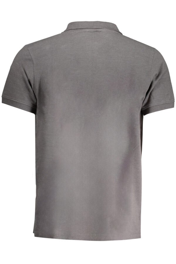 NORWAY 1963 MEN'S GRAY SHORT SLEEVED POLO SHIRT - Image 2
