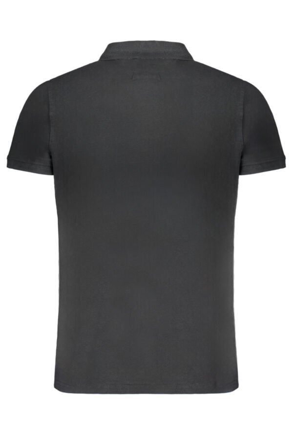 NORWAY 1963 MEN'S BLACK SHORT SLEEVE POLO SHIRT - Image 2