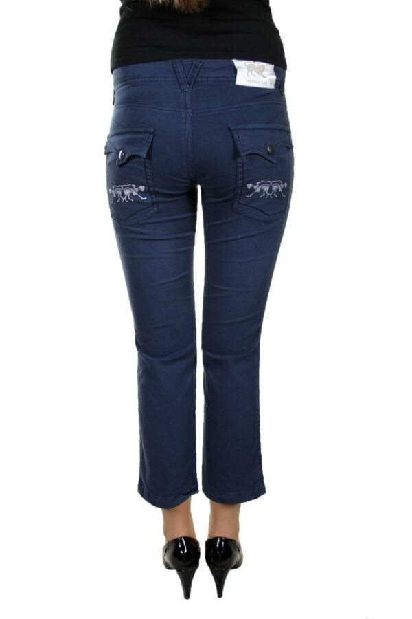 PARASUCO WOMEN'S BLUE PINOCCHIETTO PANTS - Image 2