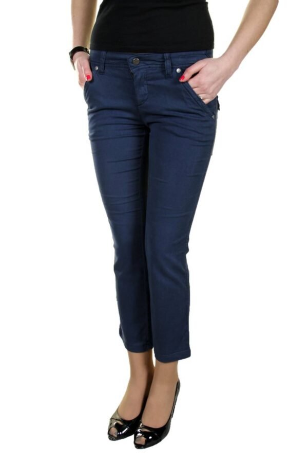 PARASUCO WOMEN'S BLUE PINOCCHIETTO PANTS - Image 3