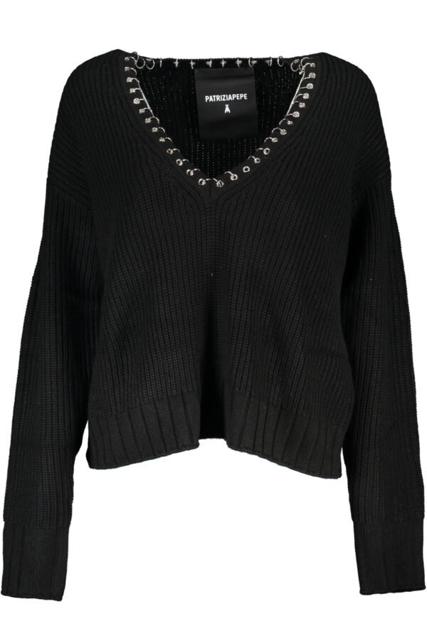 PATRIZIA PEPE WOMEN'S BLACK SWEATER