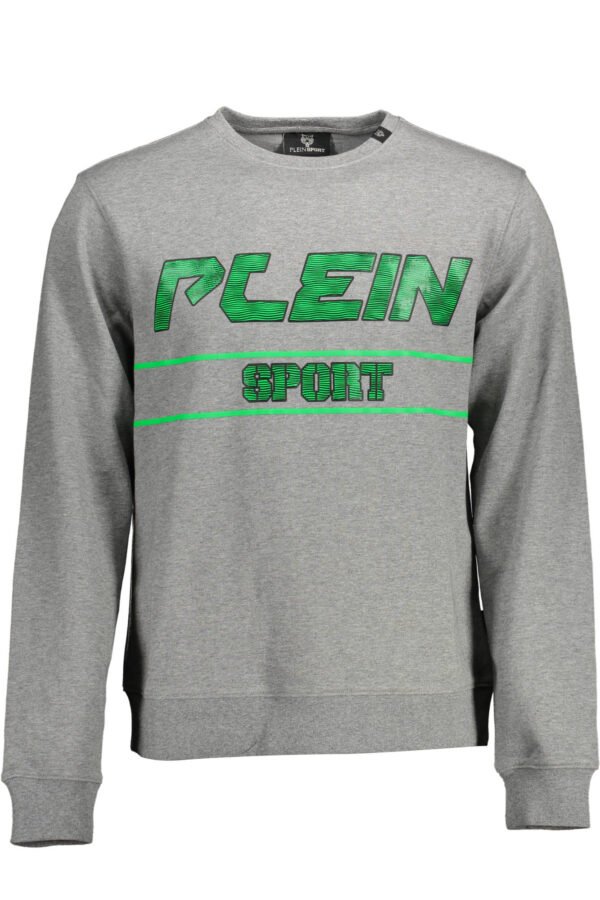 PLEIN SPORT SWEATSHIRT WITHOUT ZIP MAN GRAY