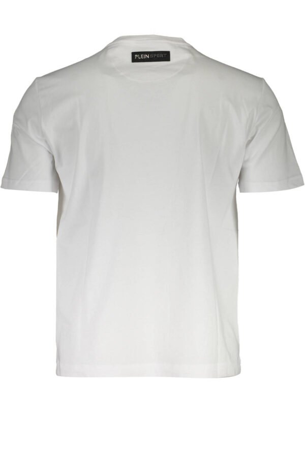 PLEIN SPORT WHITE MEN'S SHORT SLEEVE T-SHIRT - Image 2