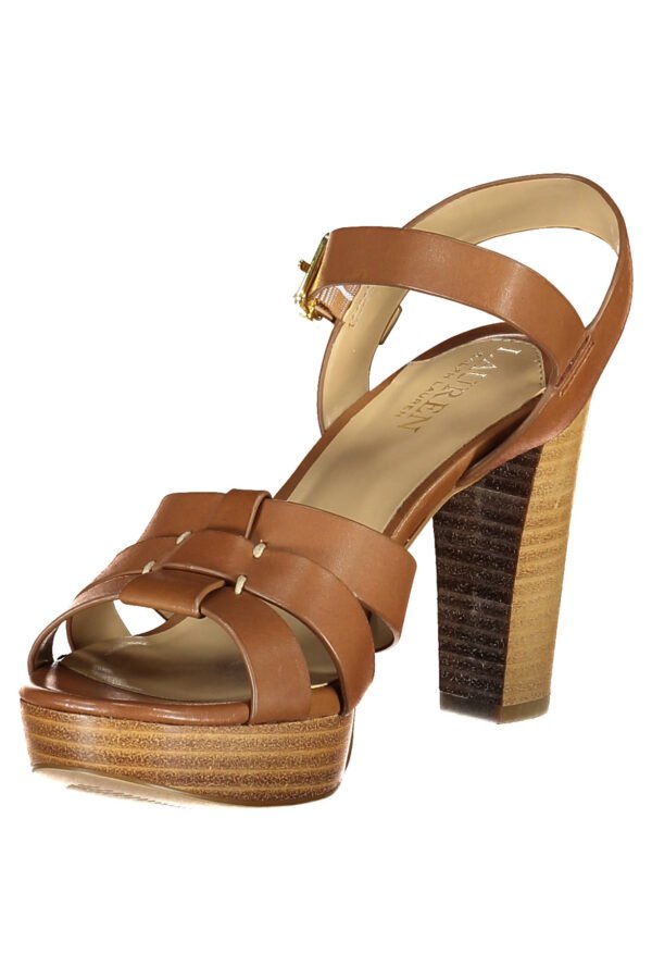 RALPH LAUREN WOMEN'S SANDAL BROWN SHOE - Image 3