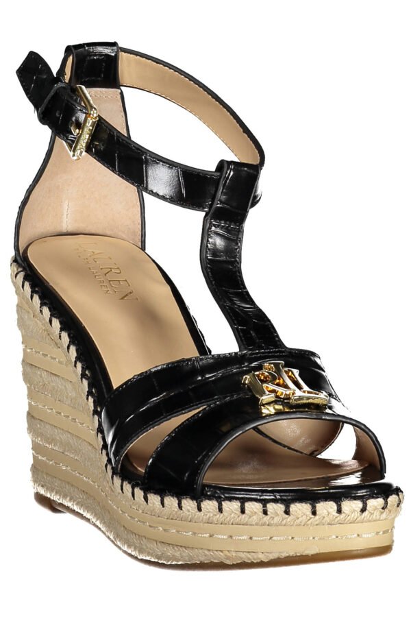RALPH LAUREN SHOE SANDAL WOMAN BLACK - Image 2