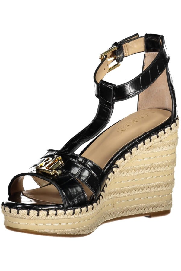 RALPH LAUREN SHOE SANDAL WOMAN BLACK - Image 3