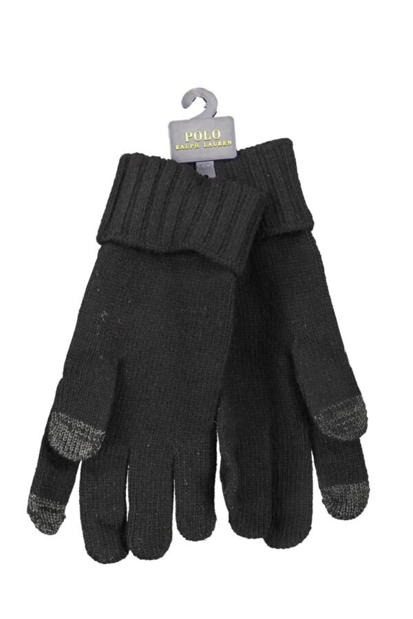 RALPH LAUREN MEN'S BLACK GLOVES - Image 2