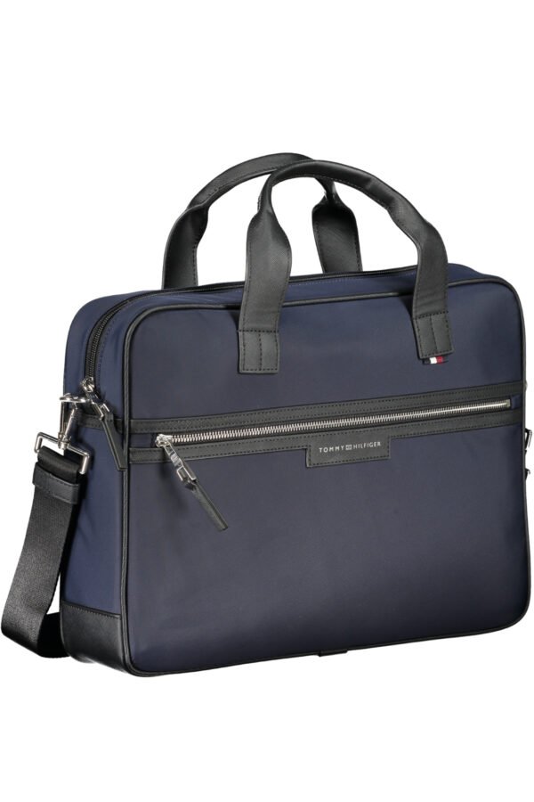 TOMMY HILFIGER BLUE MEN'S BRIEFCASE - Image 3