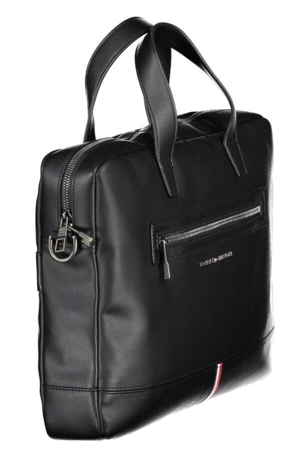 TOMMY HILFIGER MAN BLACK BRIEFCASE - Image 3