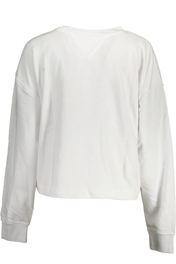 TOMMY HILFIGER WOMEN'S WHITE SWEATSHIRT WITHOUT ZIP - Image 2