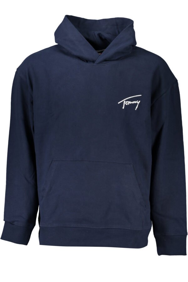 TOMMY HILFIGER MEN'S BLUE ZIPLESS SWEATSHIRT