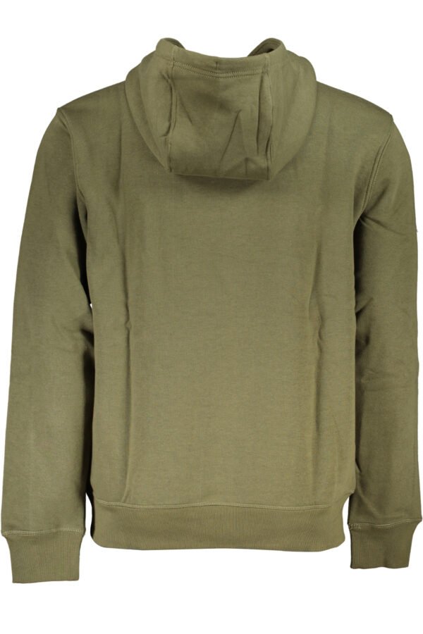 TOMMY HILFIGER MEN'S GREEN ZIPLESS SWEATSHIRT - Image 2