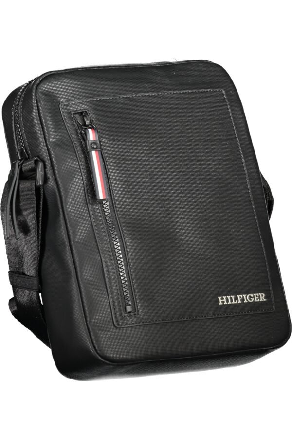 TOMMY HILFIGER MEN'S BLACK SHOULDER BAG - Image 3