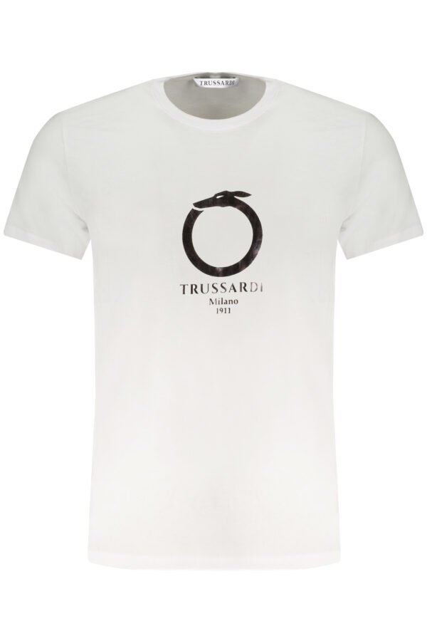 TRUSSARDI SHORT SLEEVED T-SHIRT MEN'S WHITE