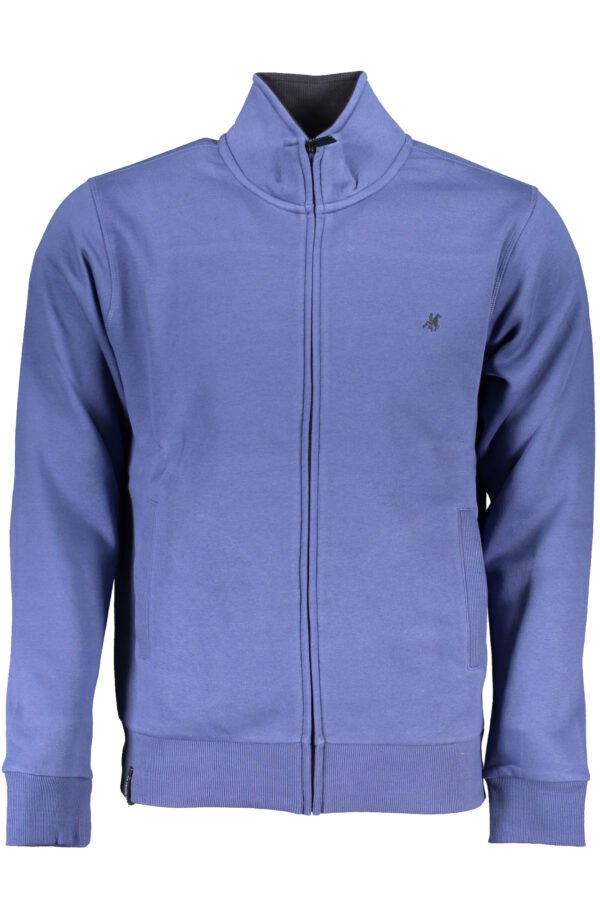 US GRAND POLO MEN'S BLUE ZIP SWEATSHIRT