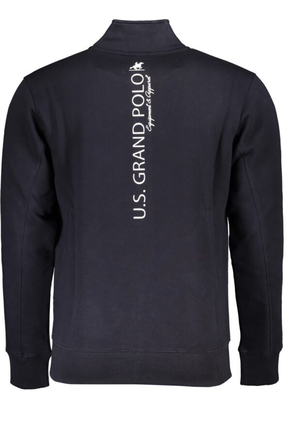 US GRAND POLO MEN'S BLUE ZIP SWEATSHIRT - Image 2