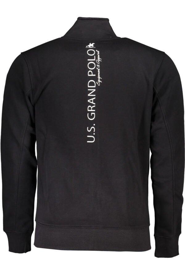US GRAND POLO MEN'S BLACK ZIP SWEATSHIRT - Image 2