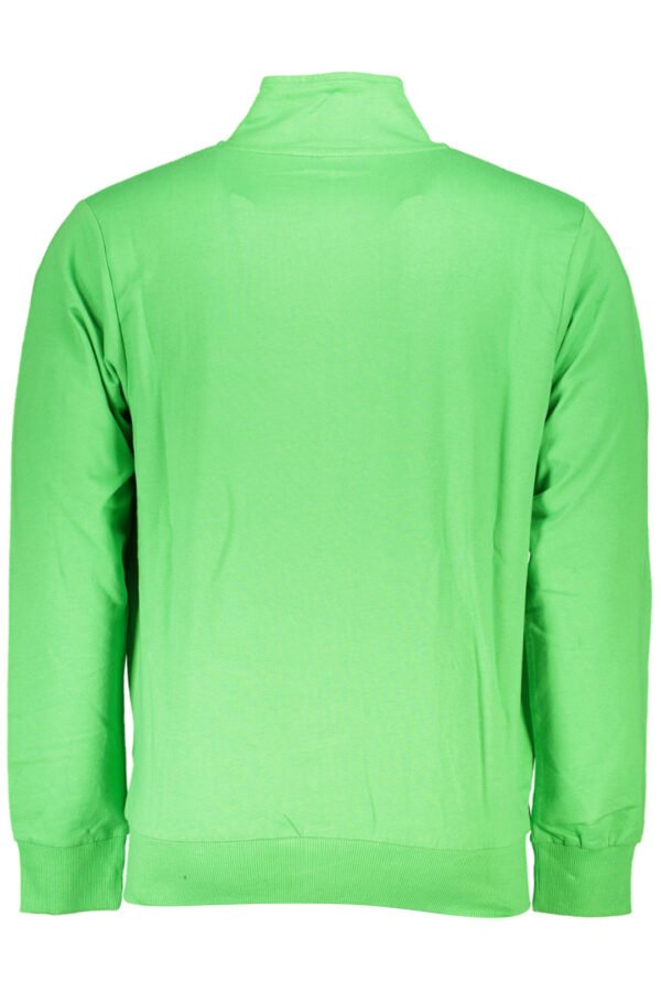 US GRAND POLO MEN'S GREEN ZIPPED SWEATSHIRT - Image 2