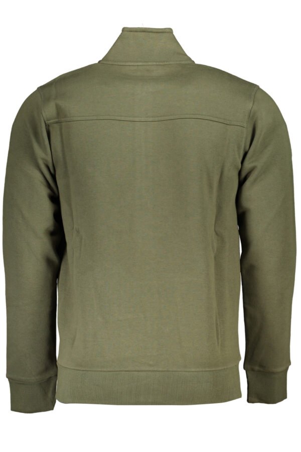 US GRAND POLO MEN'S GREEN ZIP SWEATSHIRT - Image 2